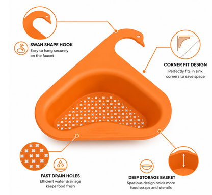 🦢 Swan Shape Sink Drain Basket — BUY 1 GET 1 FREE