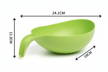 🍚 3-in-1 Smart Rice Washer, Strainer & Drainer — Wash, Drain & Serve with Ease